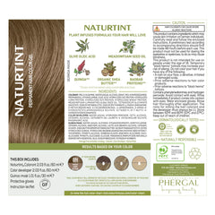 Naturtint 8N couverture gris 100 pourcent — rendu uniforme et naturel.