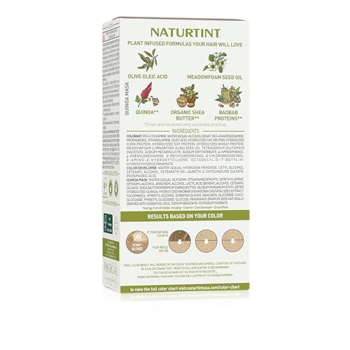 Naturtint 9N Honey Blonde – crème colorante facile à préparer pour maison