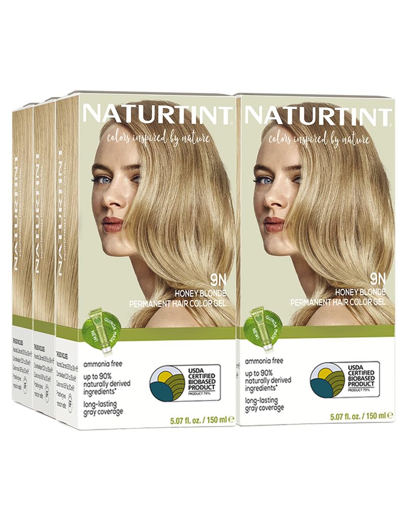 Naturtint 9N miel blond – bouteille affichant la couleur naturelle prête à l’emploi