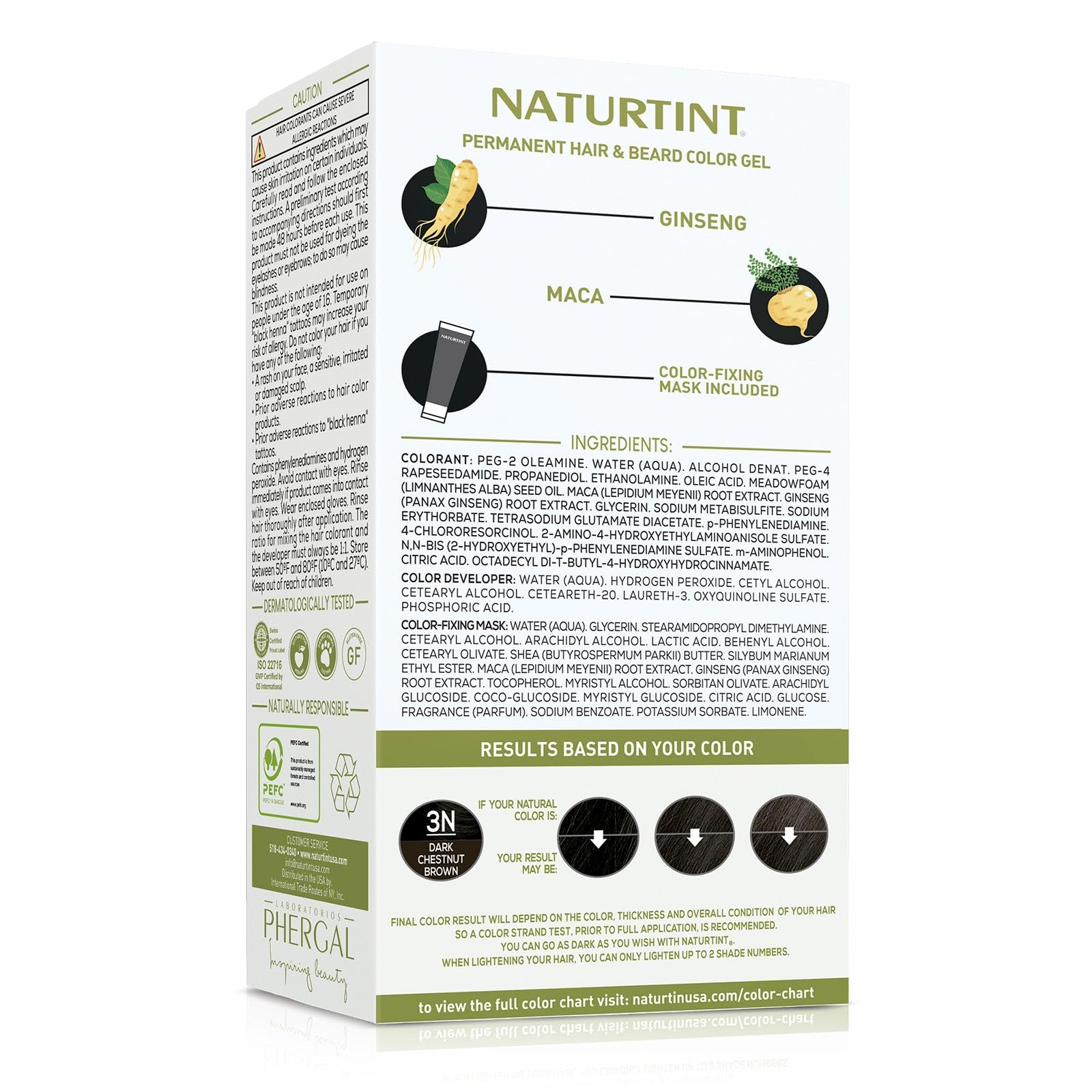 Naturtint 3N brun châtaigne – applicateur pinceau pour une application précise