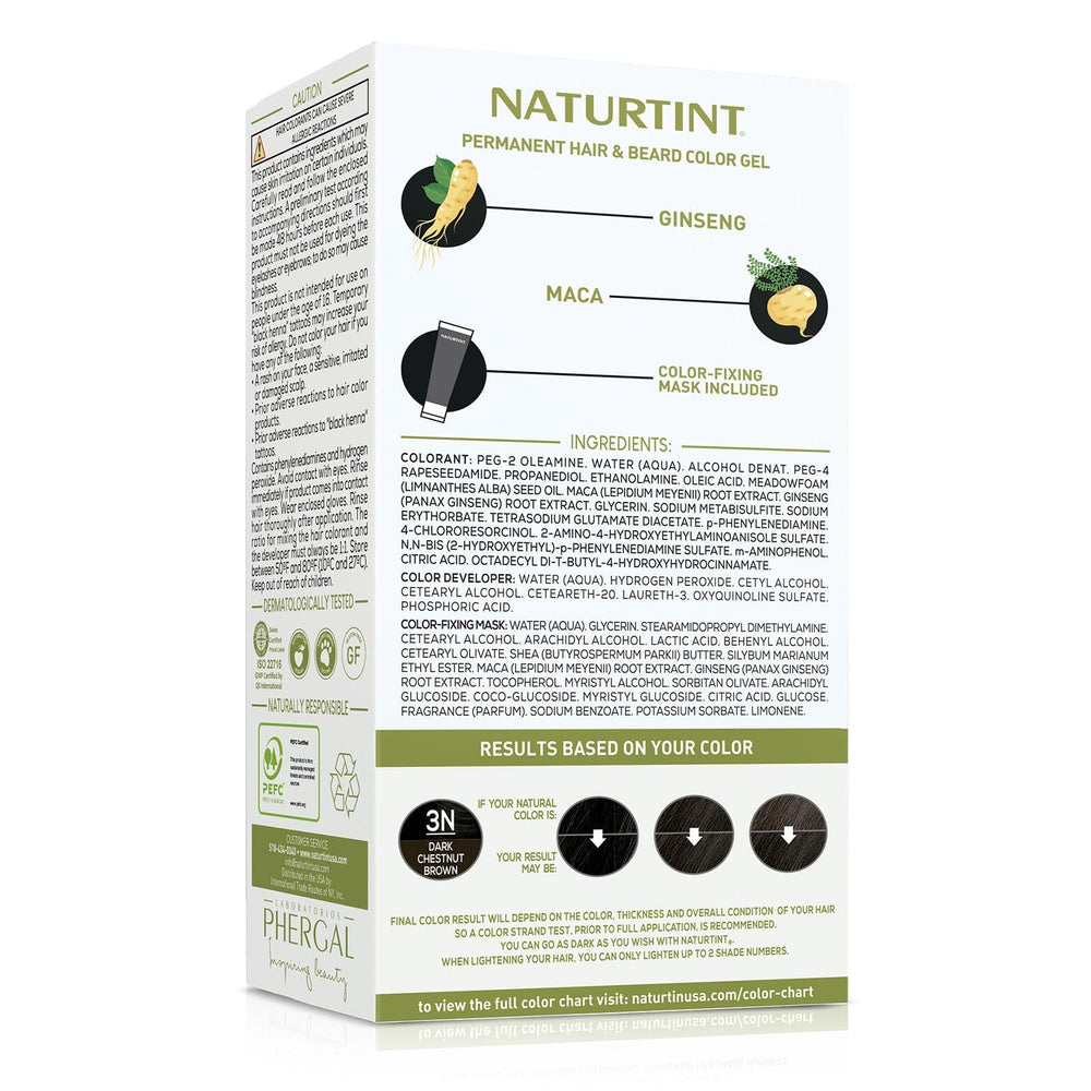 Naturtint 3N brun châtaigne – applicateur pinceau pour une application précise