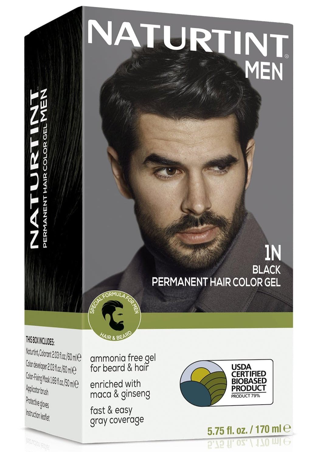 Naturtint 1N – application sur cheveux, couleur naturelle et gris à couvrir