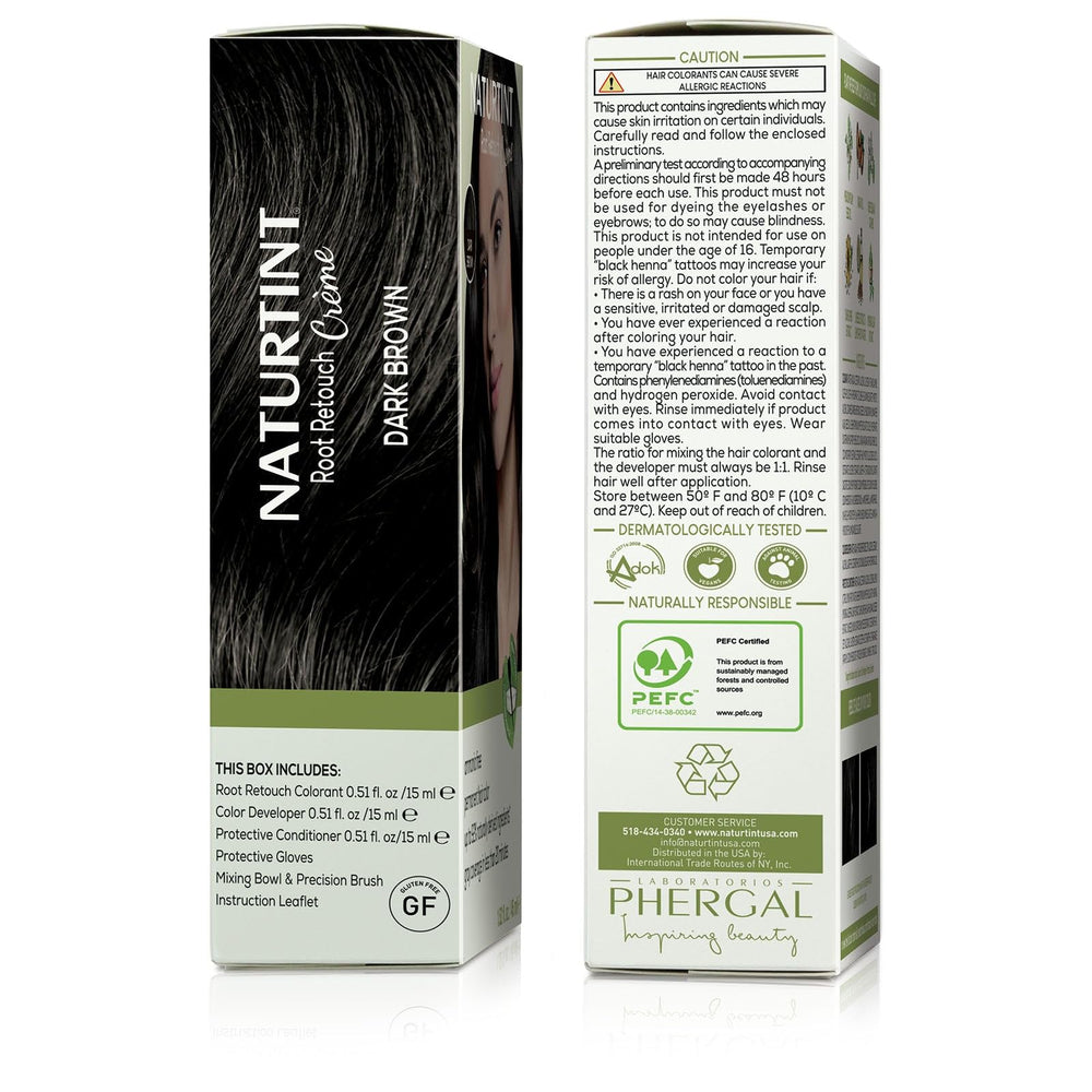Naturtint ingrédients sans parfum artificiel et sans parabènes