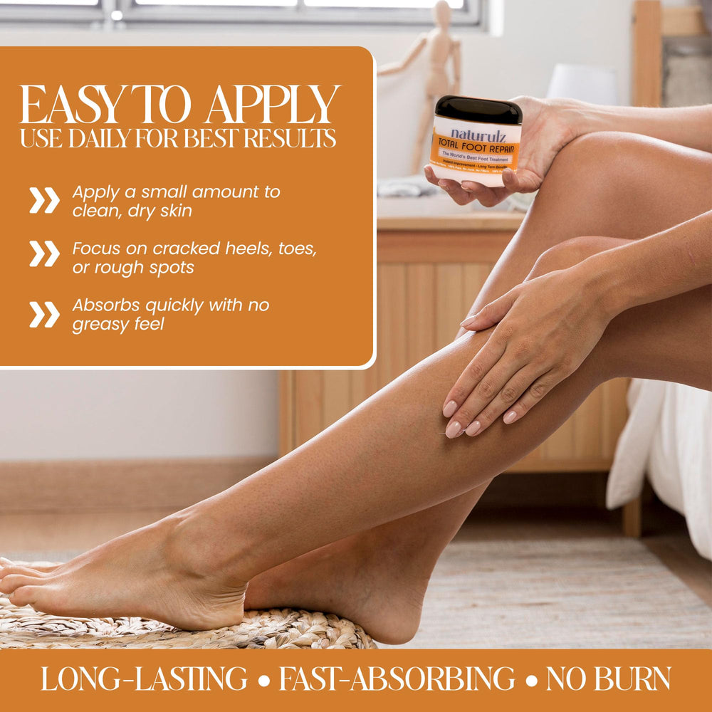 Naturulz Total Foot Repair elbows knees and hands care in action