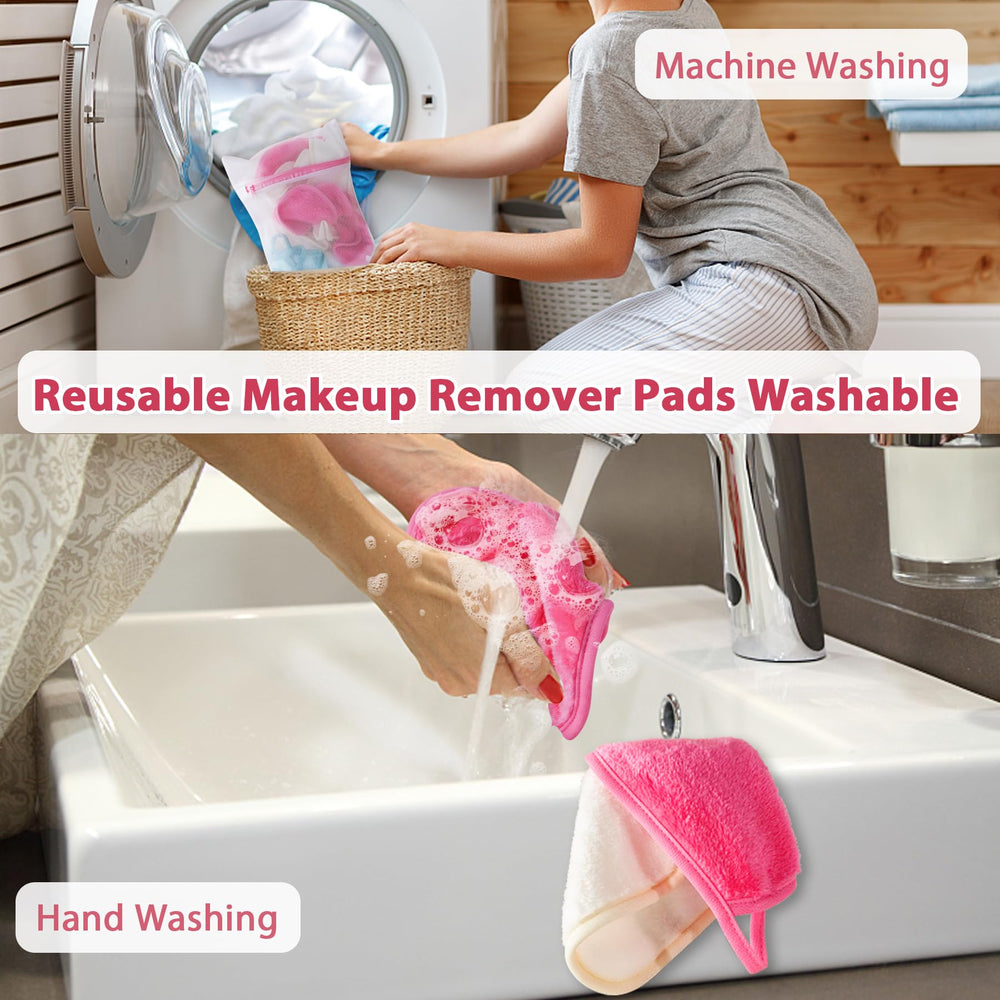 Natwag lingettes démaquillage réutilisables, pack de 12 pièces, zéro déchet.