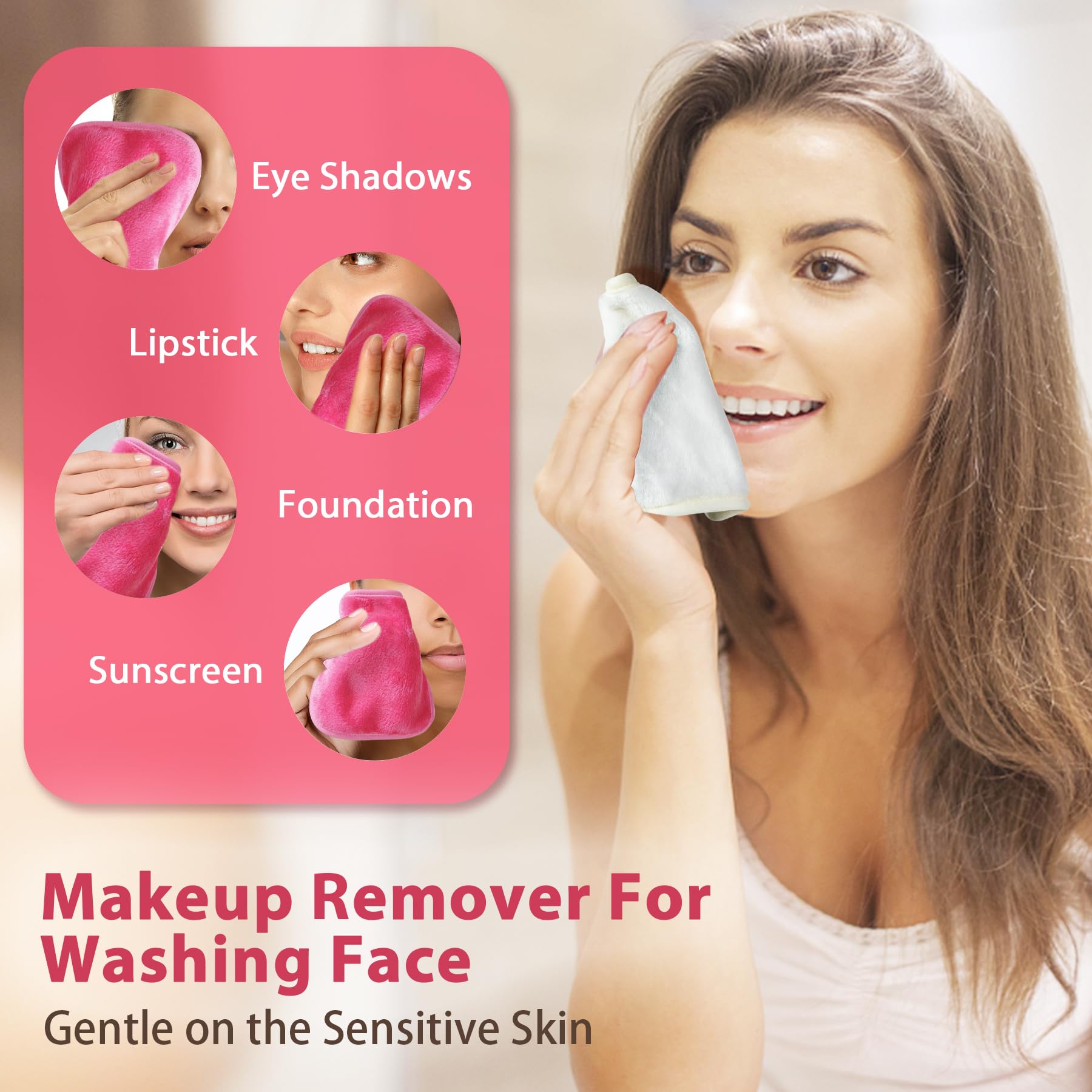 Lingettes Natwag démaquillage microfibre, élimination légère des résidus maquillage sur peau sensible.