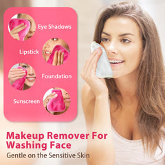 Lingettes Natwag démaquillage microfibre, élimination légère des résidus maquillage sur peau sensible.