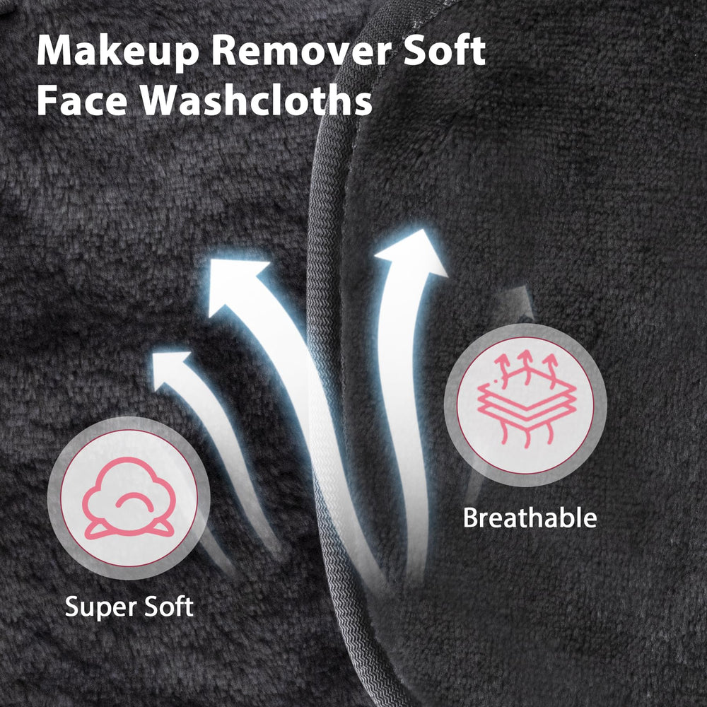 Lingettes réutilisables Natwag pour nettoyer le visage en douceur.