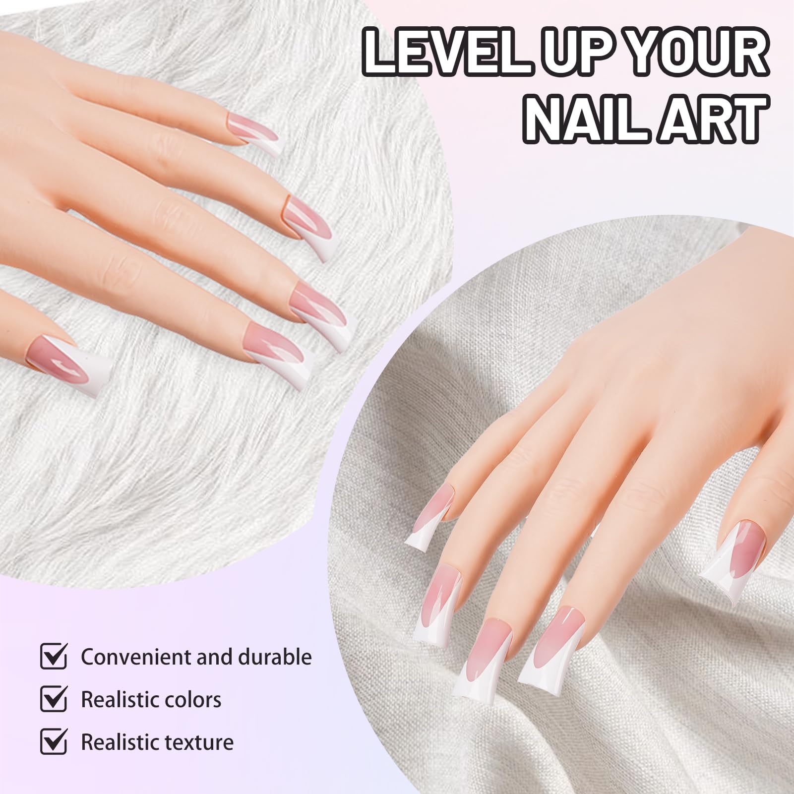 48 adhésifs d'ongles Naughtology, fixation rapide et réutilisable.