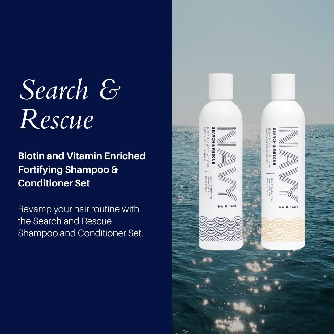 NAVY Hair Care - bouteille d'après-shampooing, facilite le démêlage et nourrit les longueurs.