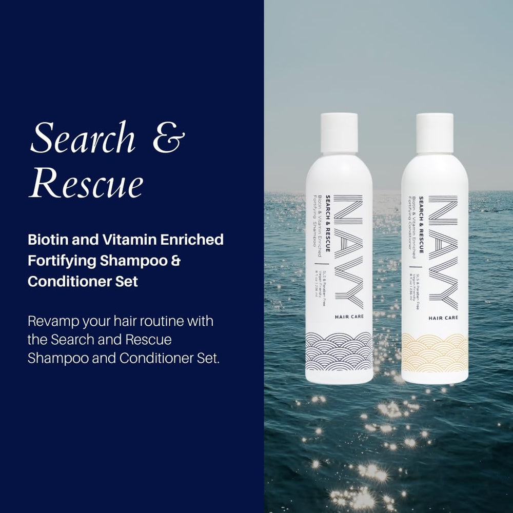 NAVY Hair Care - bouteille d'après-shampooing, facilite le démêlage et nourrit les longueurs.