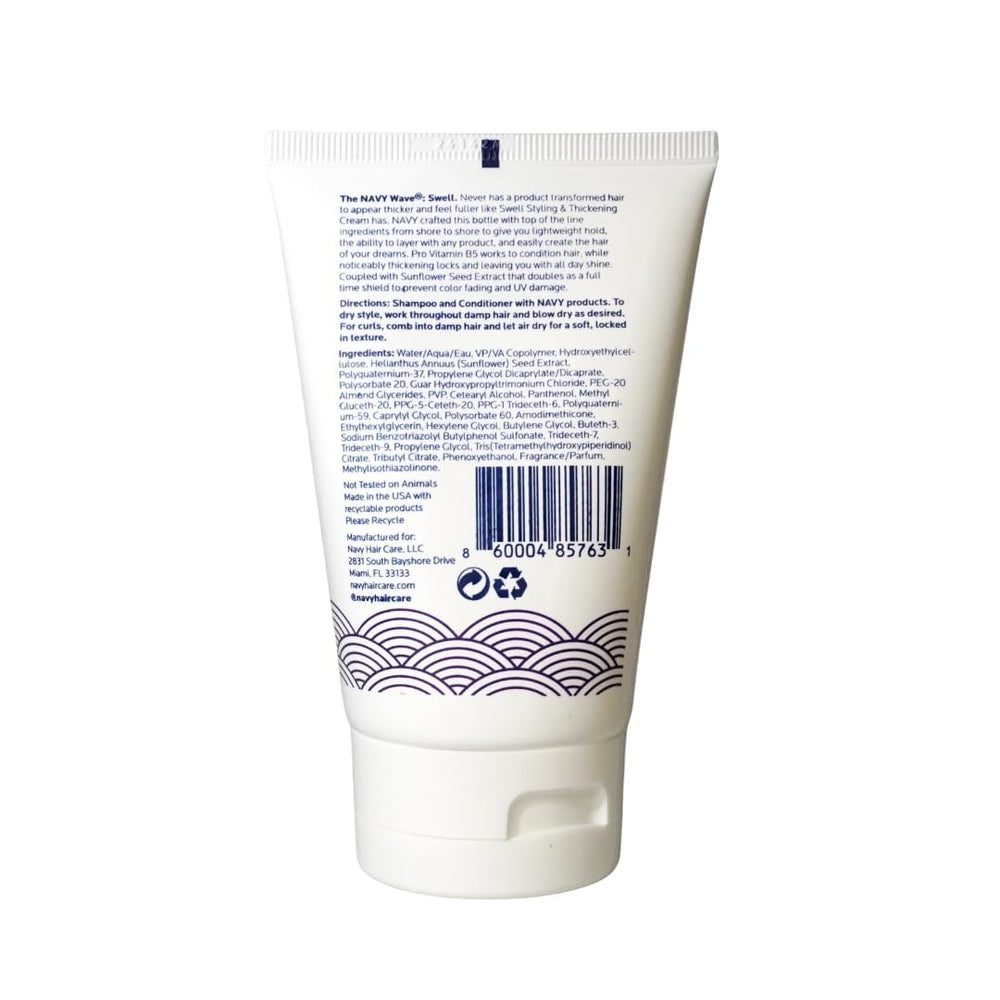 NAVY HAIR CARE Swell Thickening Cream – carte Navy Wave incluse pour soutien et conseils