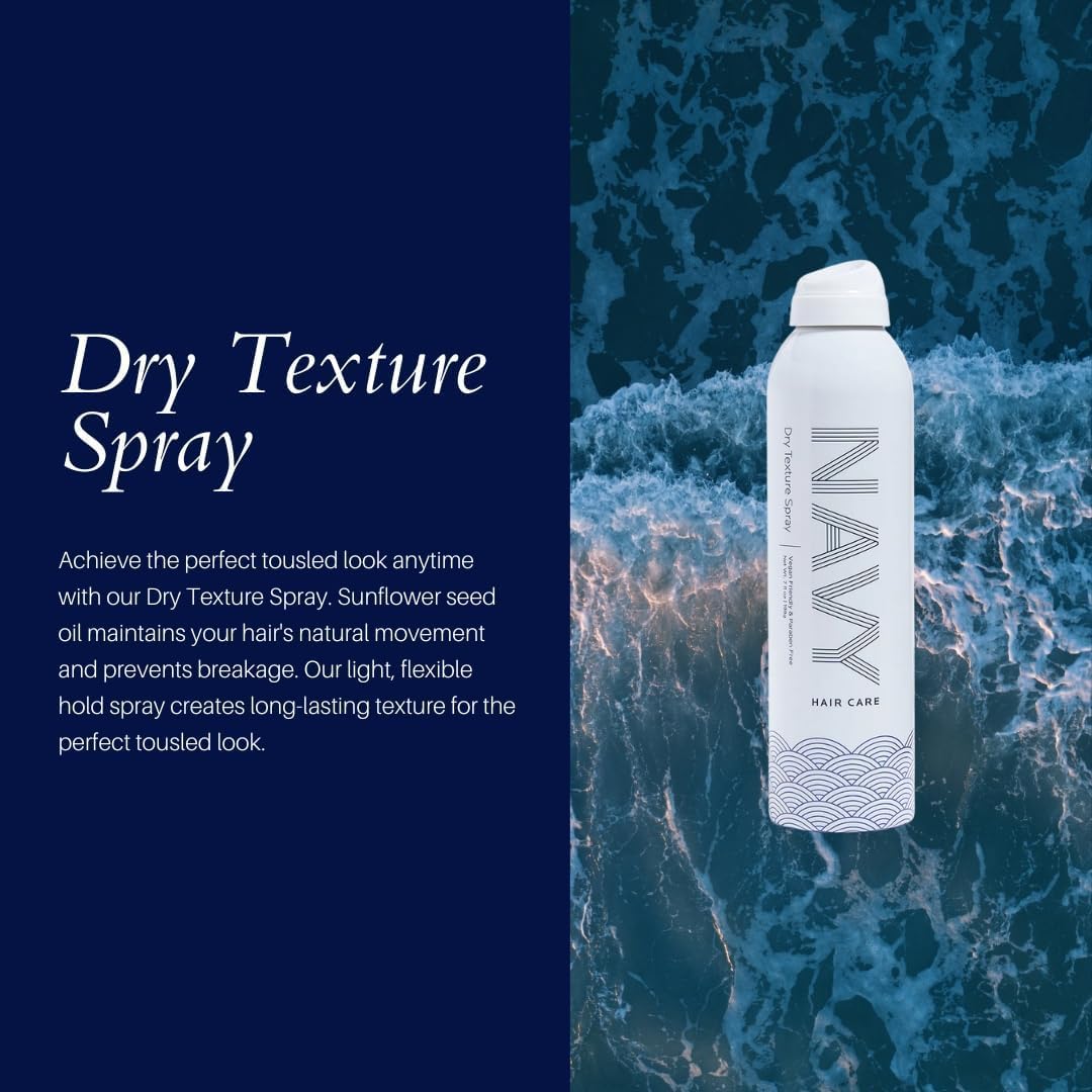 NAVY HAIR CARE Spray Texture Sec – volume instantané sur cheveux fins sans alourdir.