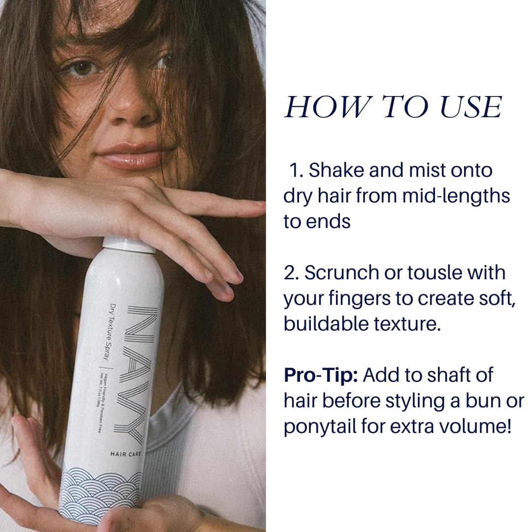 navy hair care volume instantané sur cheveux fins pour coiffage rapide