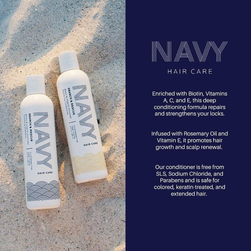 NAVY Hair Care - mode d'utilisation de l'après-shampooing, soin sur cheveux humides.