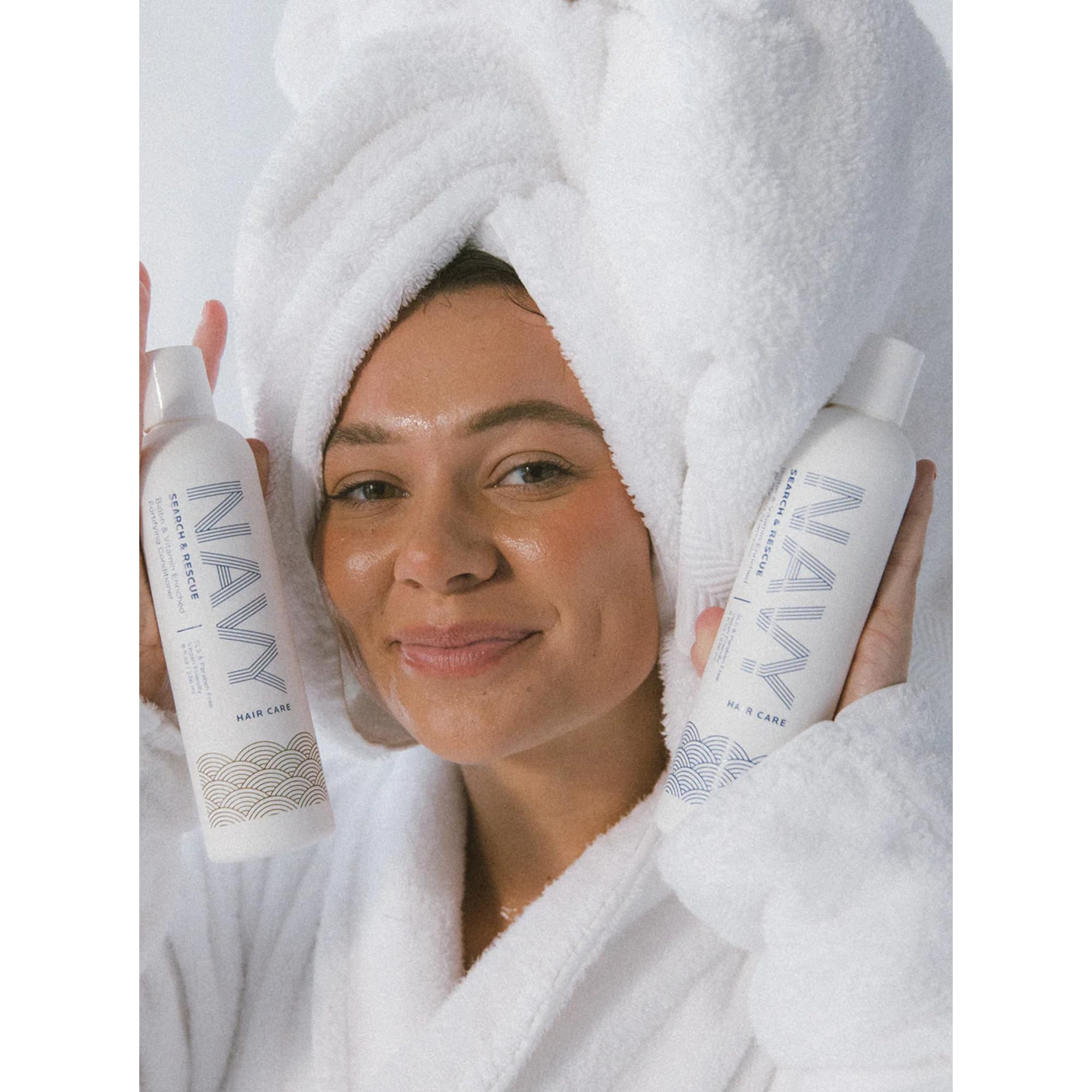 NAVY Hair Care - vitamines A, C et E pour un soin quotidien sain.