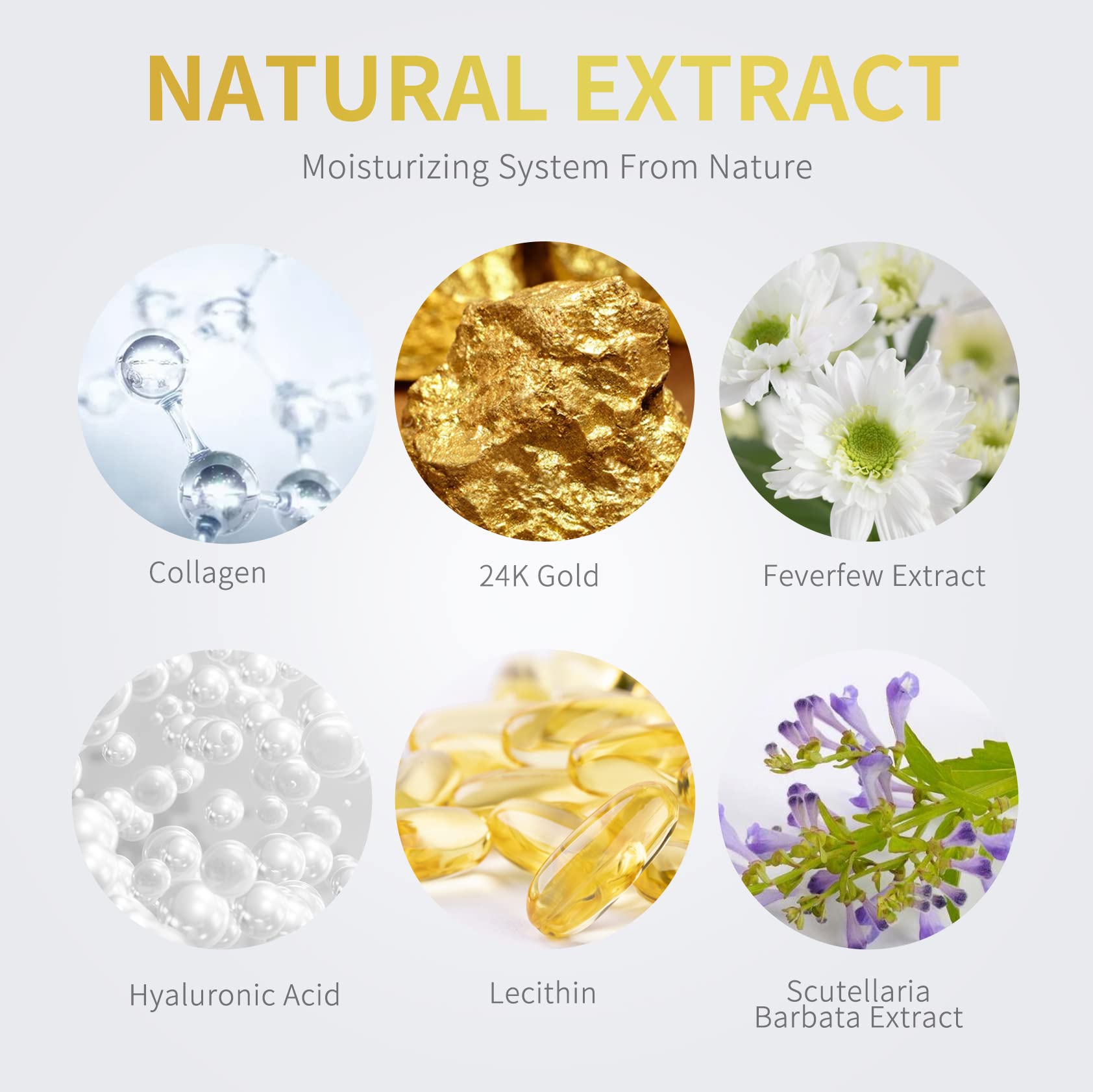 NAZANO Or 24K patches yeux hydratation profonde sur peau délicate