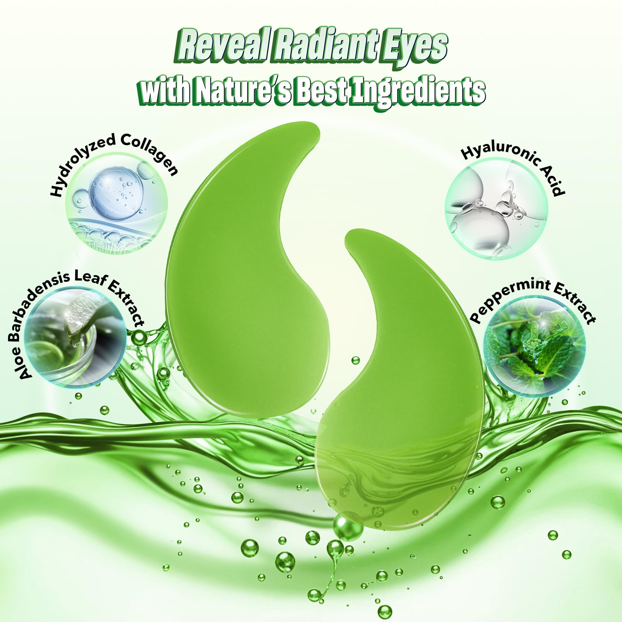 NAZANO patchs yeux texture hydratante sur peau délicate