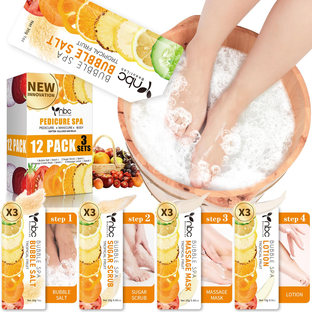 nbc BeautiLab pédicure-kit sel-bulle-pieds pour spa à domicile