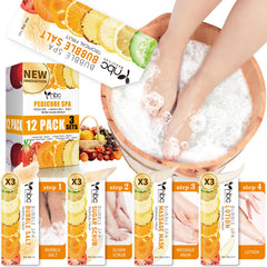 nbc BeautiLab pédicure-kit sel-bulle-pieds pour spa à domicile