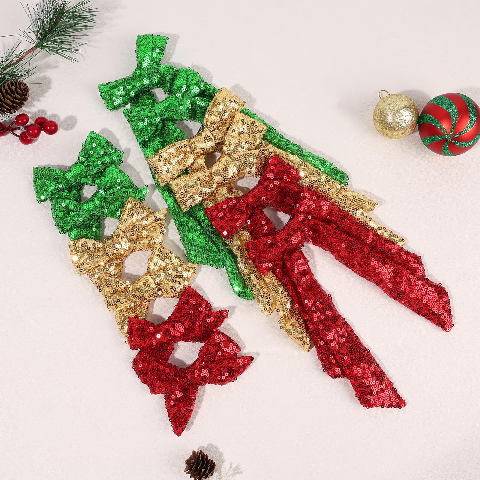 NCMAMA ensemble de 4 attaches-cheveux scintillantes pour filles.