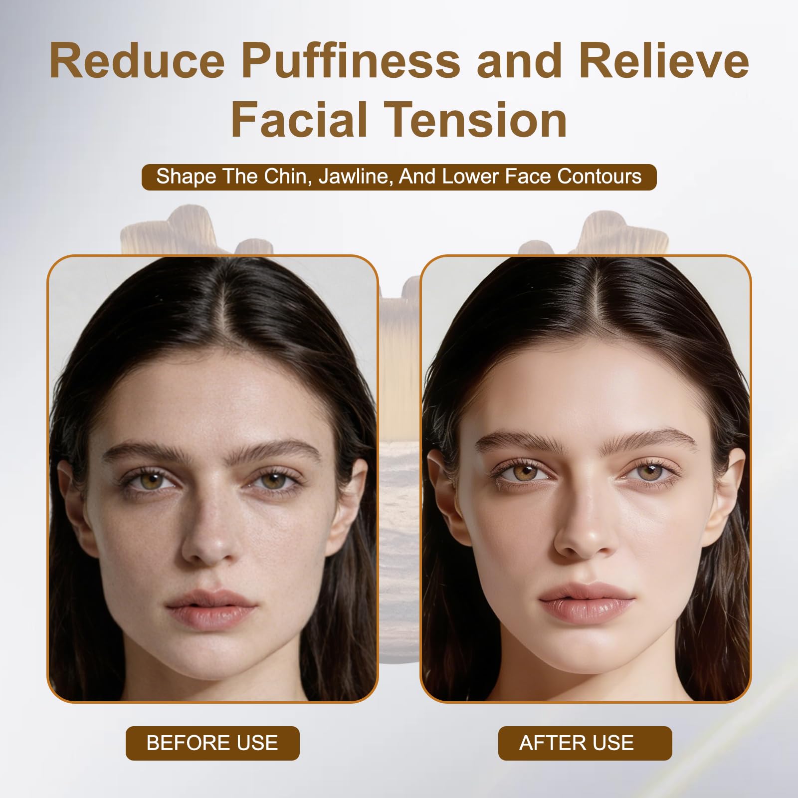 Contour du visage et ligne de mâchoire mieux définis grâce à Ncduyde.
