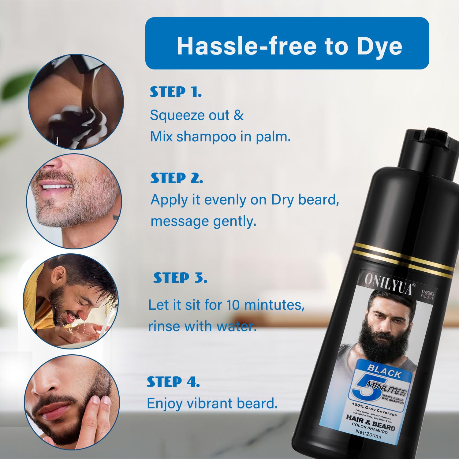 NCEPROHR soin barbe - nourrissant à l’argan et au noni pour poils plus doux.