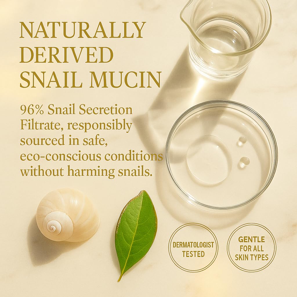 Neatique: peau visiblement apaisée grâce à l’essence mucin escargot 96%.