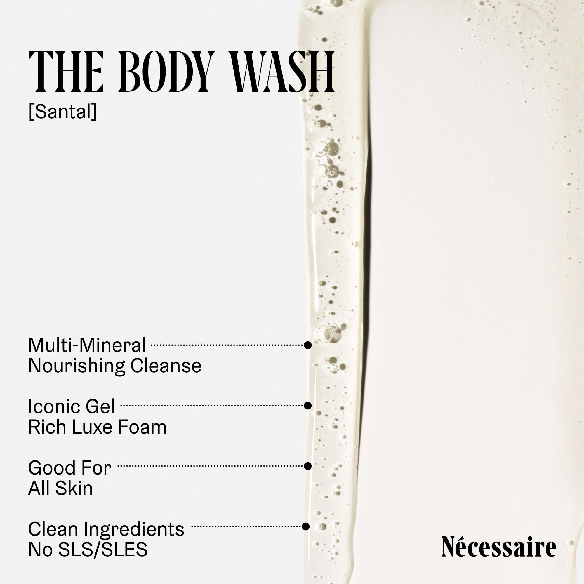 Nécessaire The Body Wash Santal – minéraux et micro-doses pour soin corporel