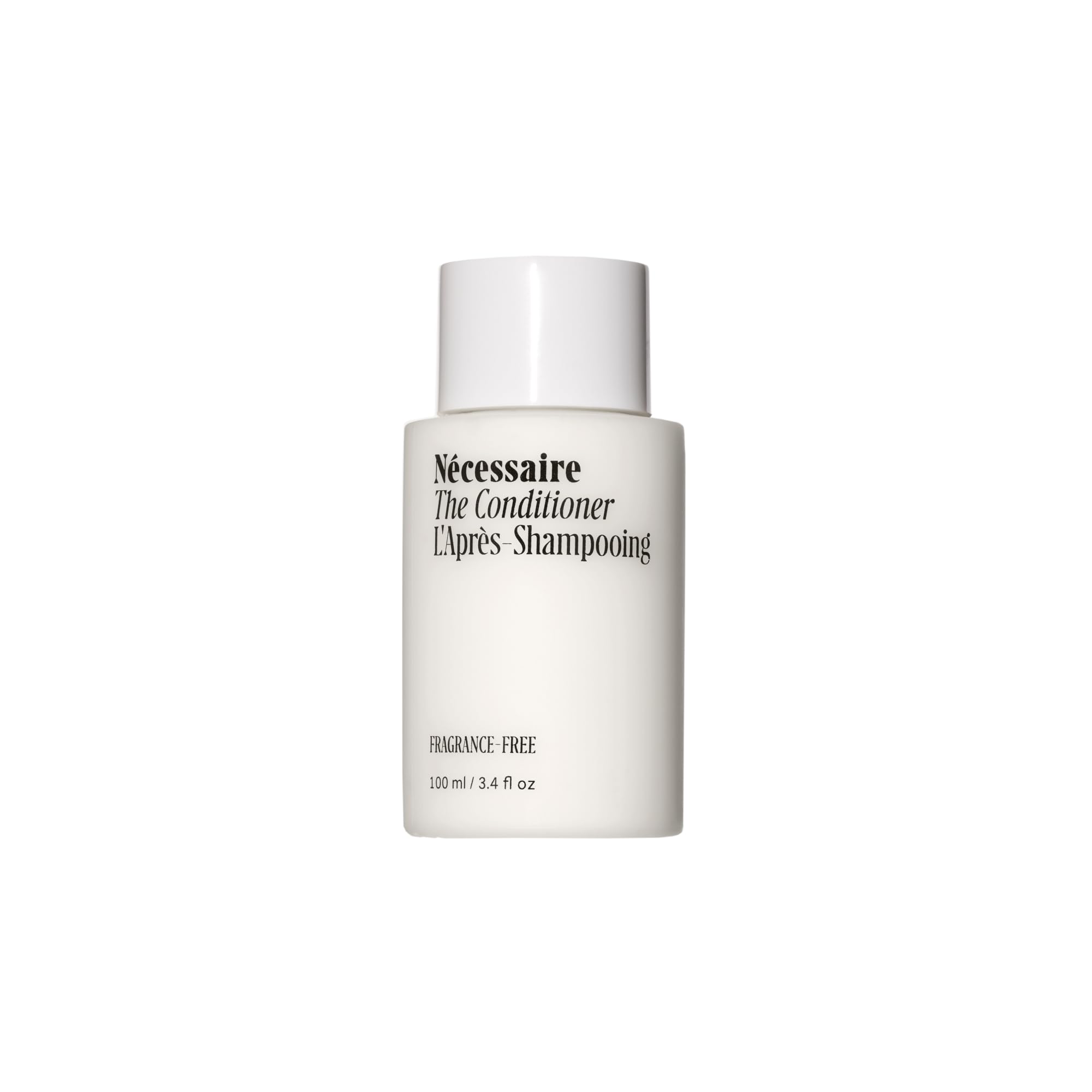 Nécessaire The Conditioner Mini – bouteille hyaluronique, démêlage doux et hydratant.