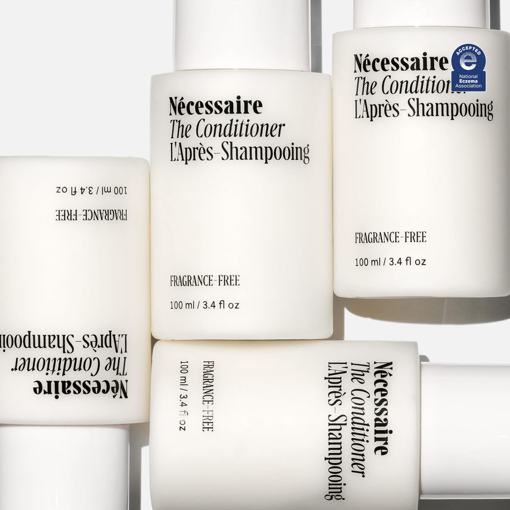 Nécessaire The Conditioner Mini – sans parfum, expérience neutre pour cuirs chevelus sensibles.