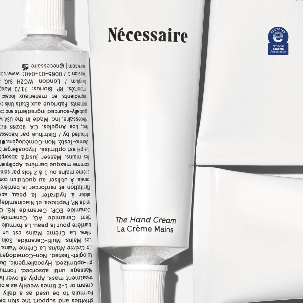 Texture non gras de Nécessaire Crème Mains pour une application légère.