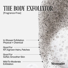 Nécessaire Exfoliant Corps: texture granuleuse visible pour gommage efficace.