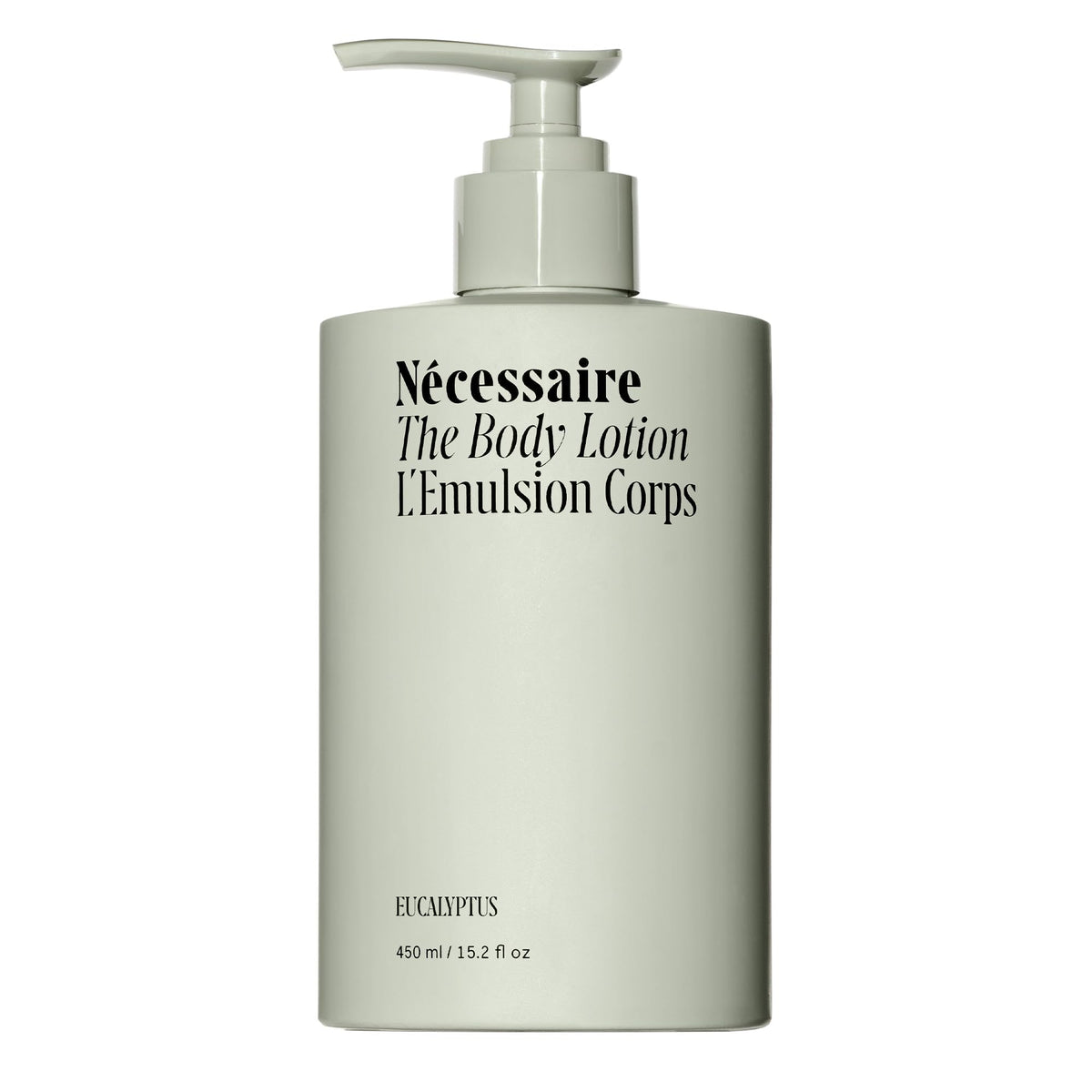 Nécessaire Body Lotion Eucalyptus, bouteille : hydratation quotidienne.
