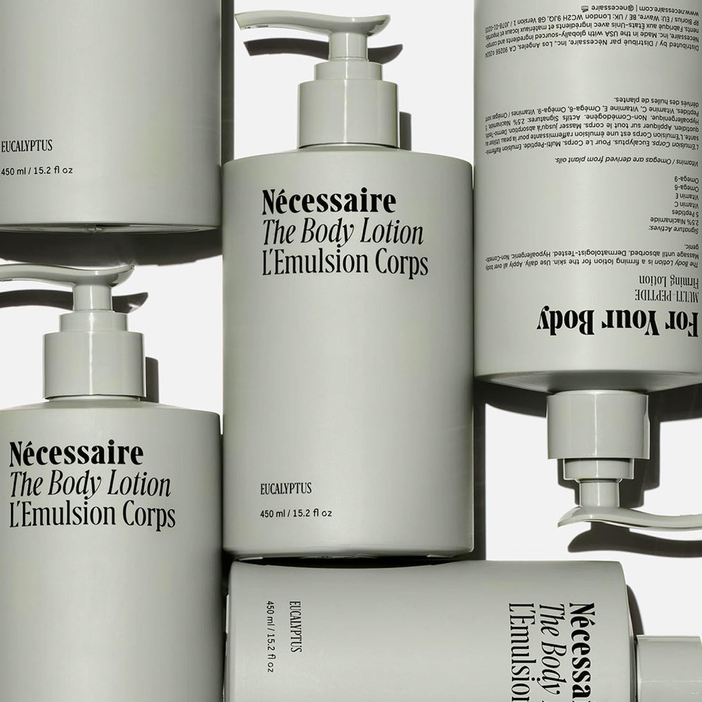 Texture légère et absorption rapide de Nécessaire Body Lotion Eucalyptus.