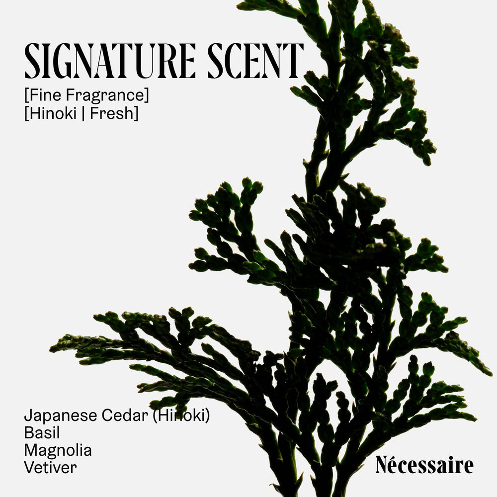 Lotion Nécessaire Hinoki – huiles riches en vitamines C et E.