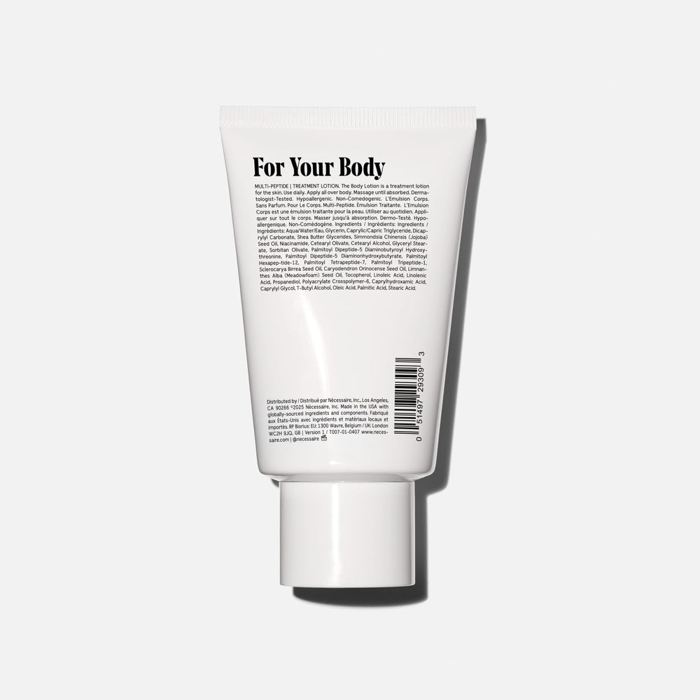 Nécessaire lotion corps niacinamide et vitamine C/E pour barrière nourrie