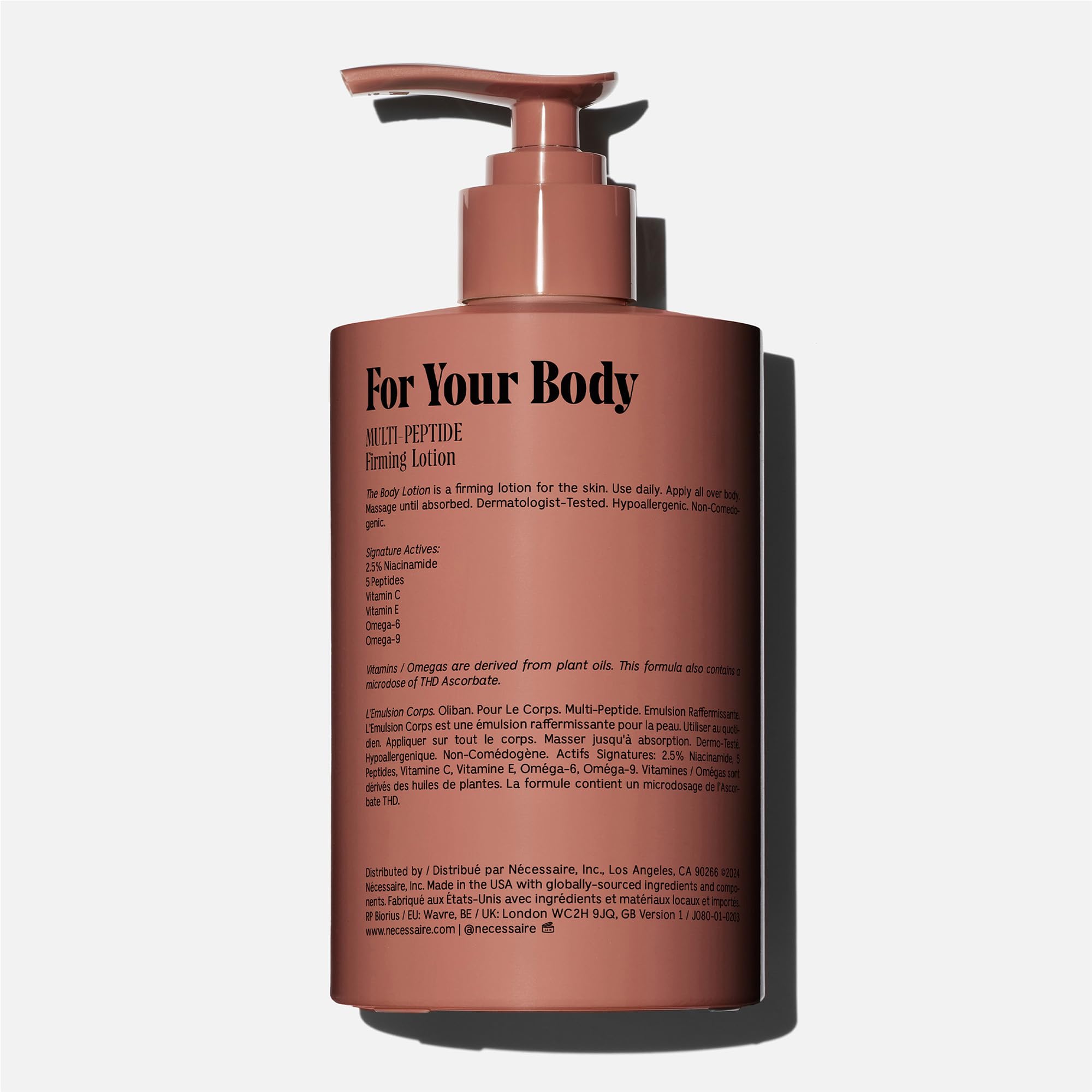 Nécessaire The Body Lotion Olibanum : application facile et rapide au quotidien