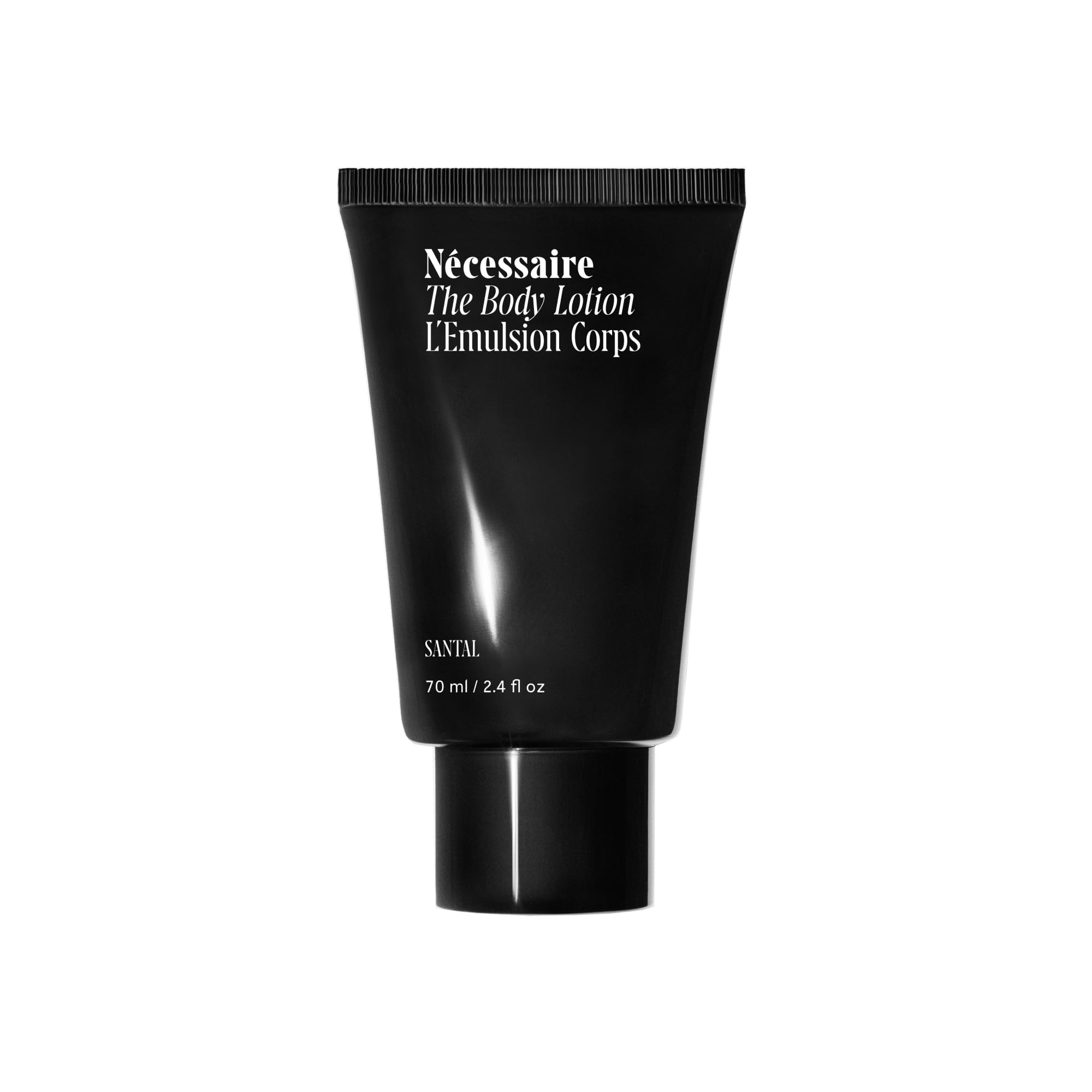 Lotion corporelle Nécessaire Santal dans une bouteille élégante pour hydrater quotidiennement