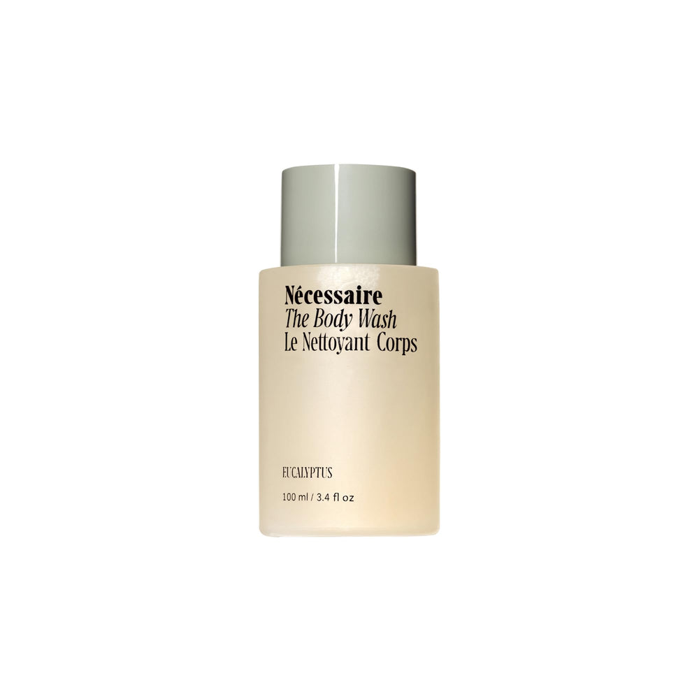 Nécessaire Mini Gel Douche Eucalyptus – bouteille élégante et pratique pour le quotidien.