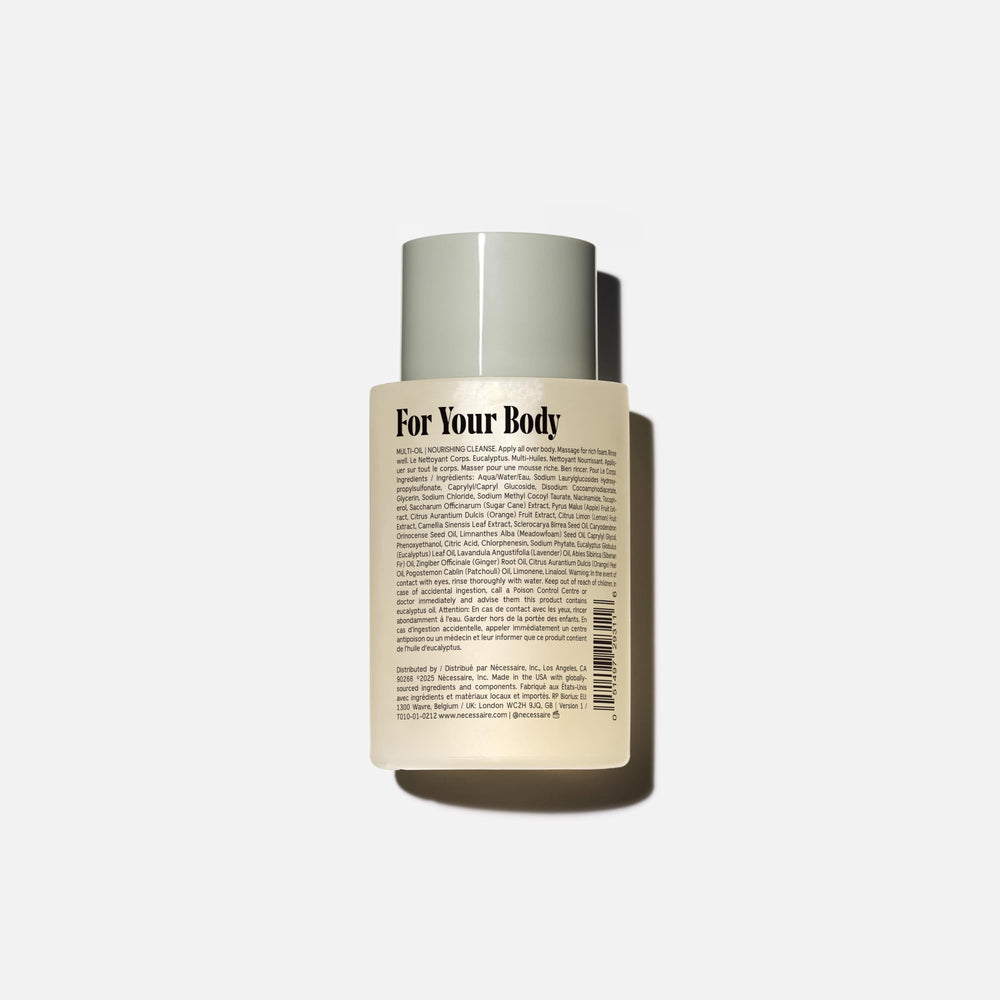 Nécessaire Mini Gel Douche Eucalyptus – mousse légère pour une peau propre et douce.