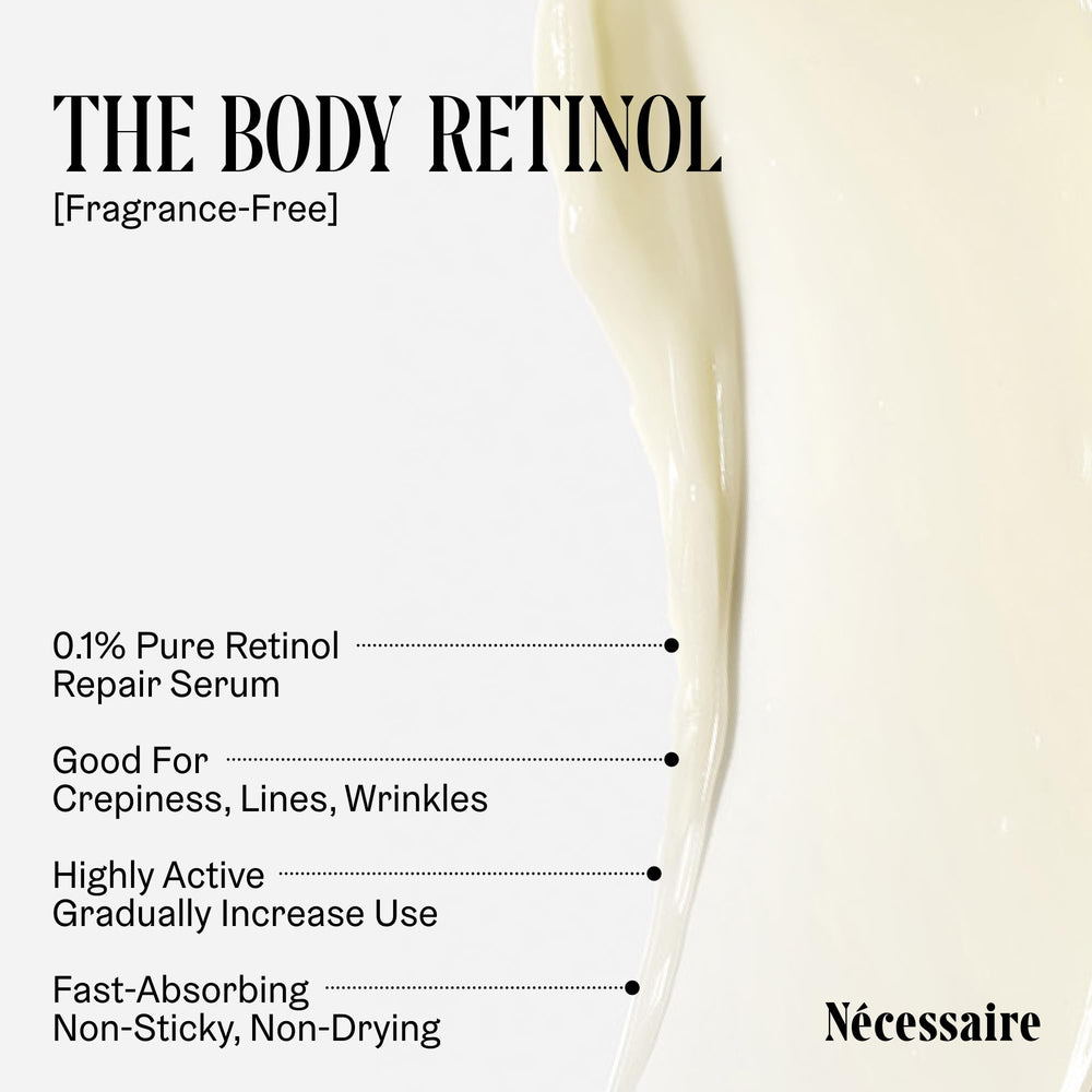 Nécessaire The Body Retinol application-nocturne-serum, soin nocturne