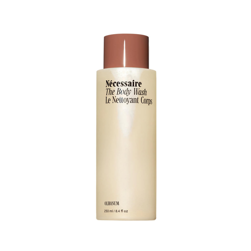 Nécessaire Olibanum: flacon de gel douche, hydratant et pratique au quotidien