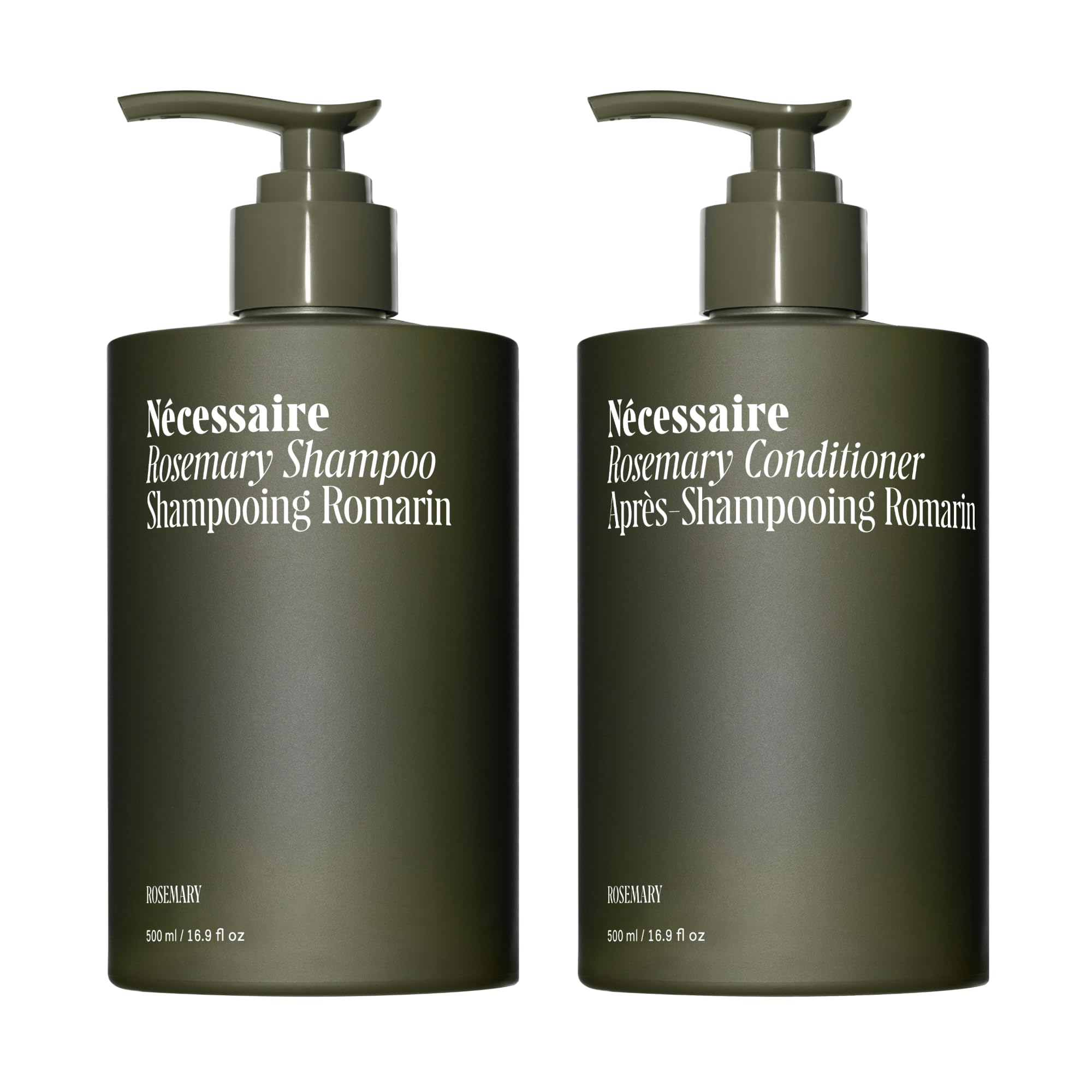 Nécessaire Rosemary Shampoing Bouteille : soin fortifiant pour cheveux fins.