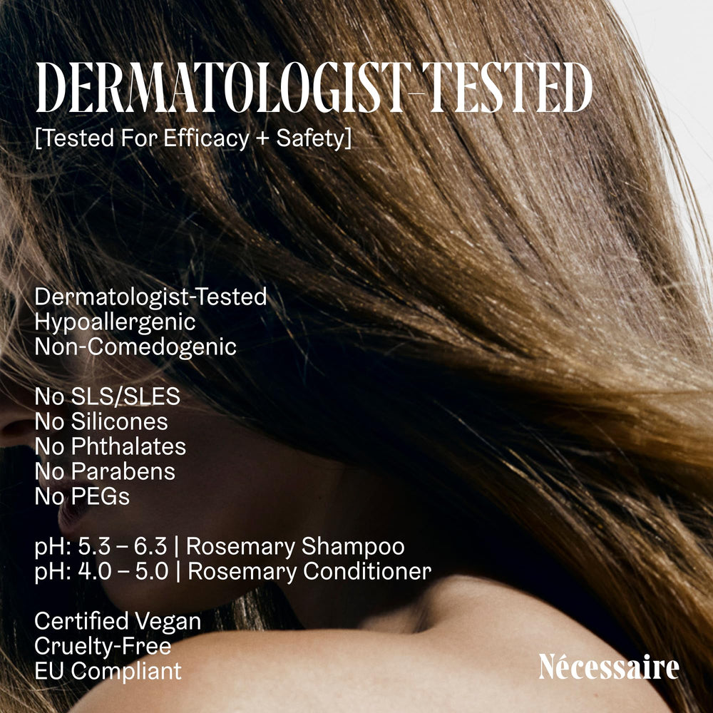 Testé dermatologiquement et hypoallergénique pour cuir chevelu sensible.