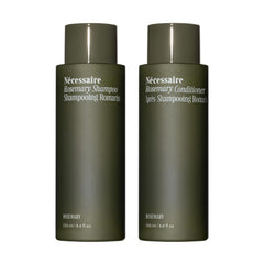 Shampoing Nécessaire Rosemary, bouteille élégante, parfum aromatique.