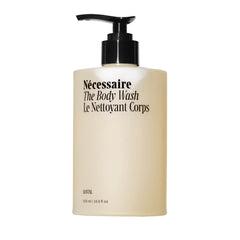 Nécessaire Santal, bouteille-pompe pratique pour une utilisation quotidienne.