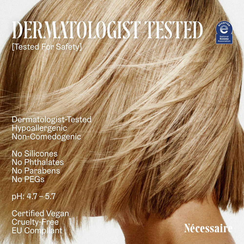 Nécessaire Scalp Serum: acide hyaluronique 1% pour hydrater le cuir chevelu.