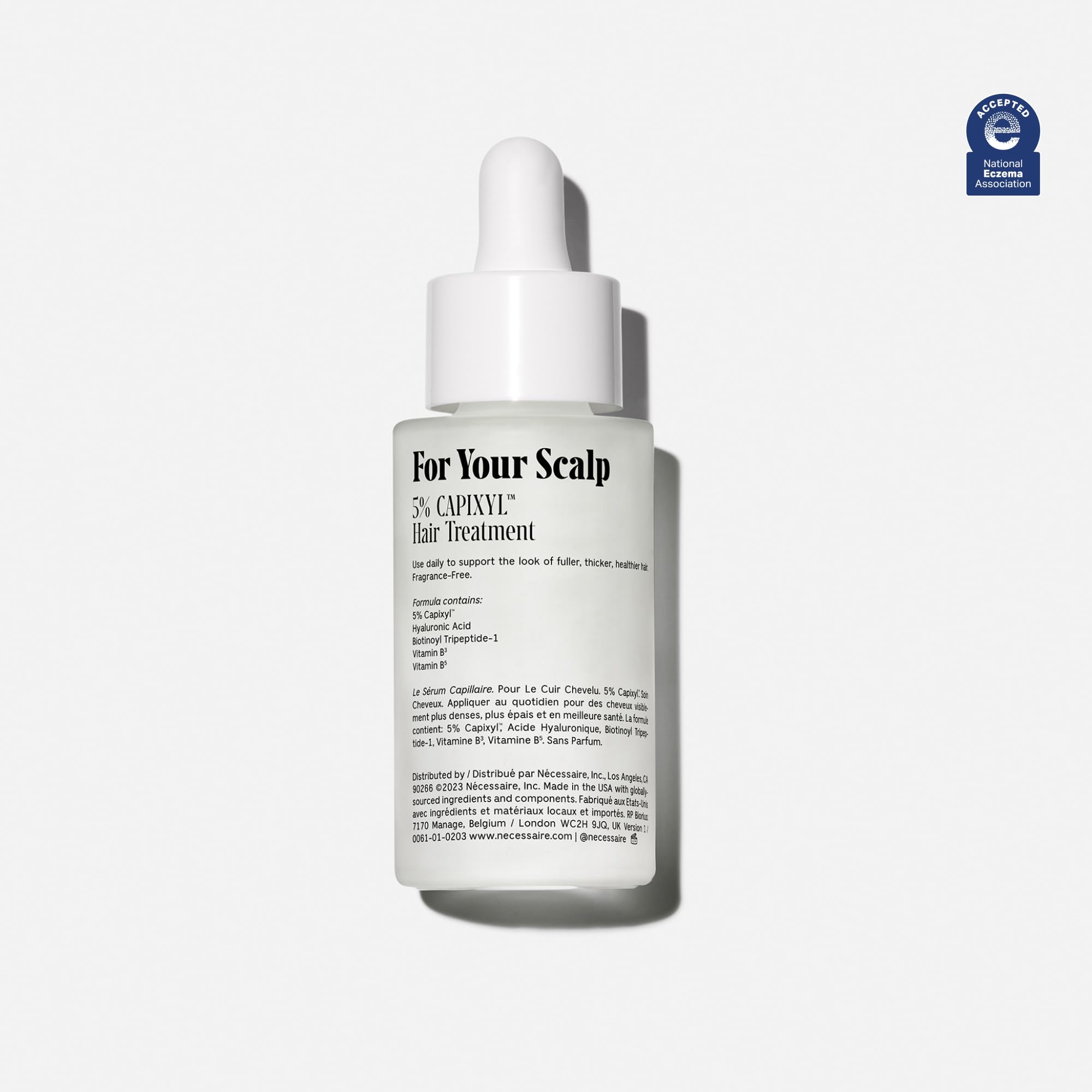 Nécessaire Scalp Serum: pipette intégrée pour une dose précise et simple d'utilisation.