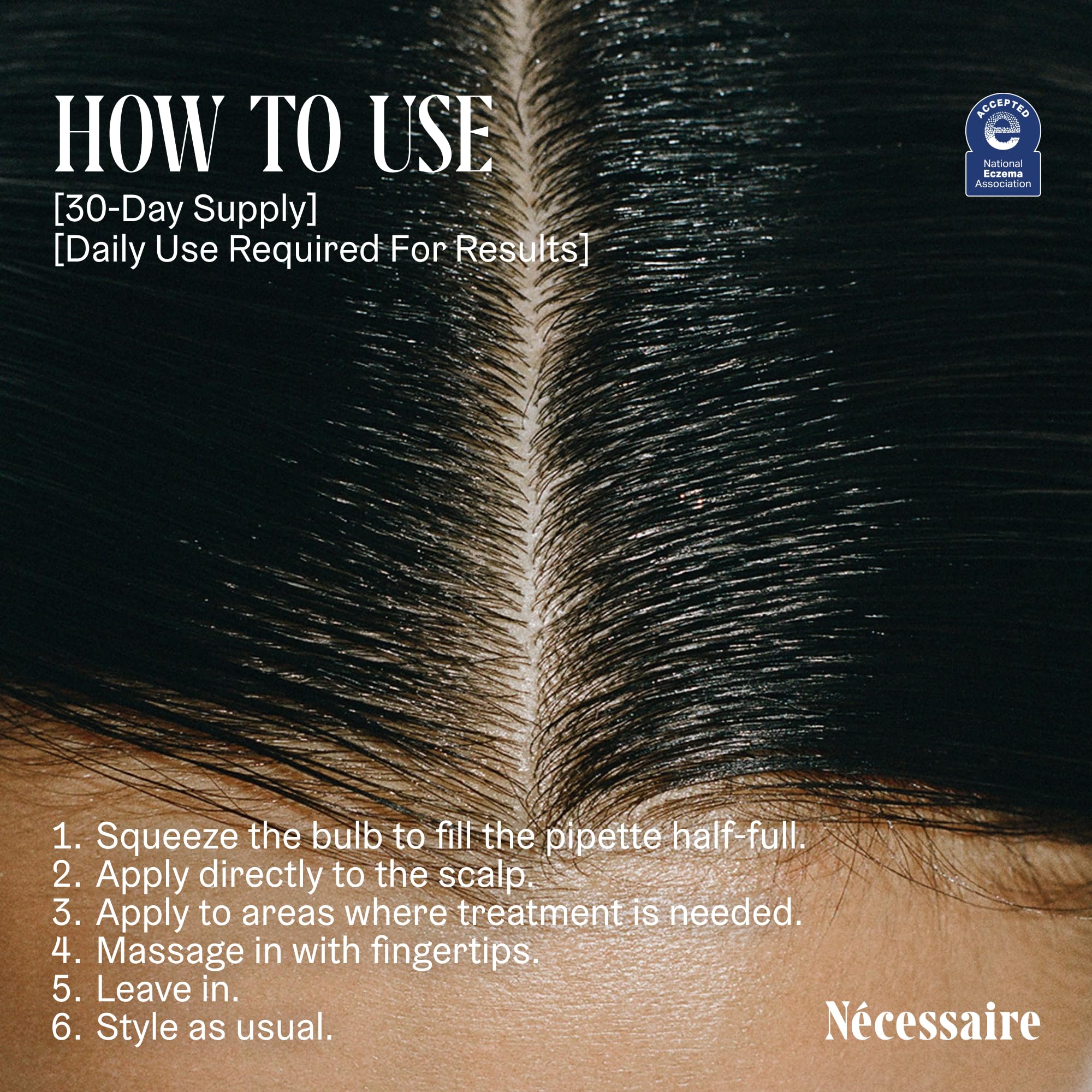 Nécessaire Scalp Serum: sans parfum, adapté aux peaux sensibles.